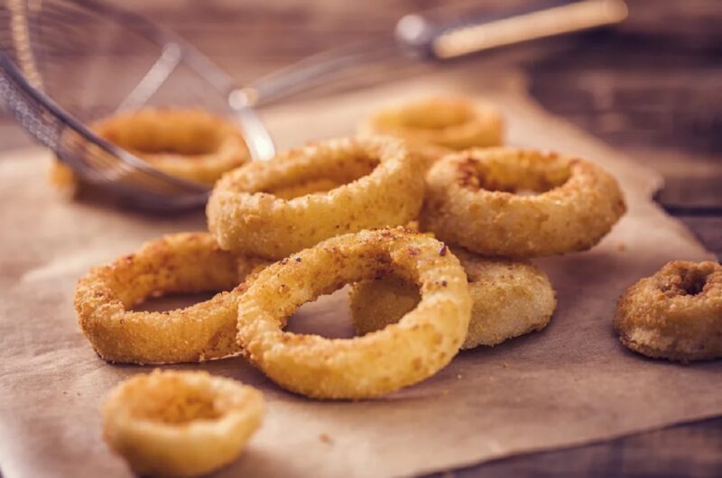 Receita de Anéis de Cebola Congelado na Airfryer