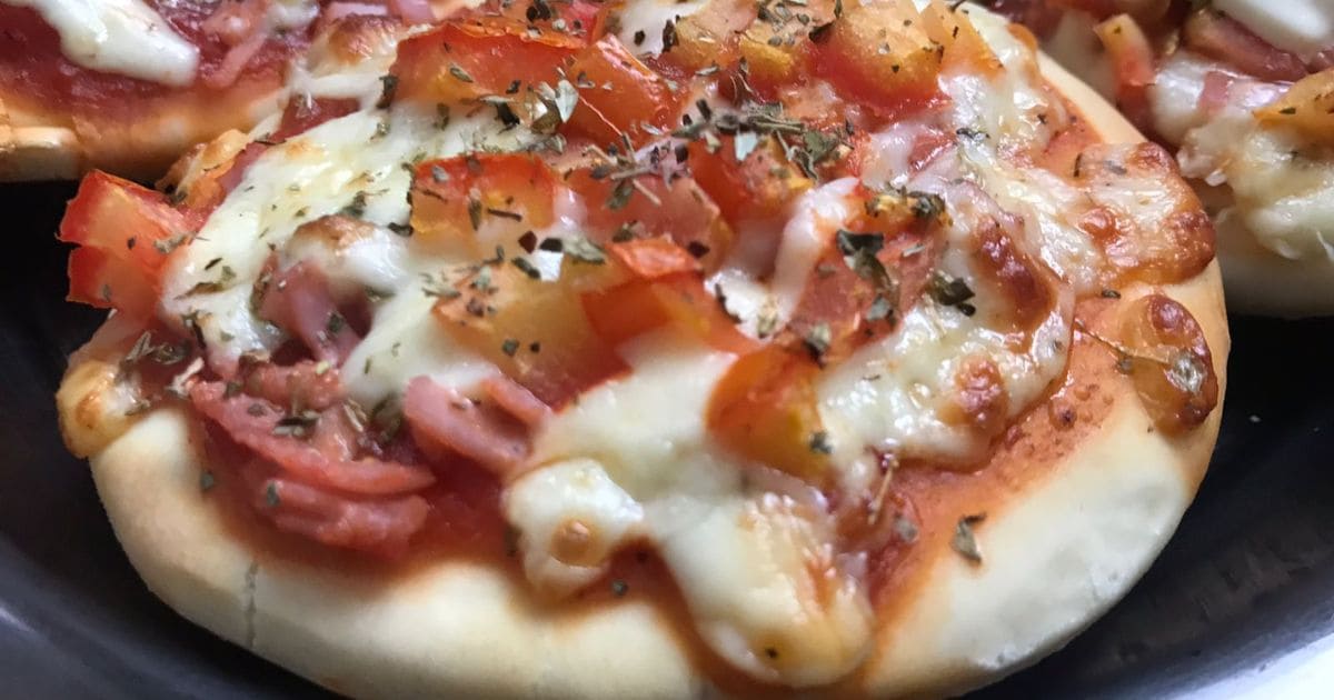 como fazer mini pizza na airfryer