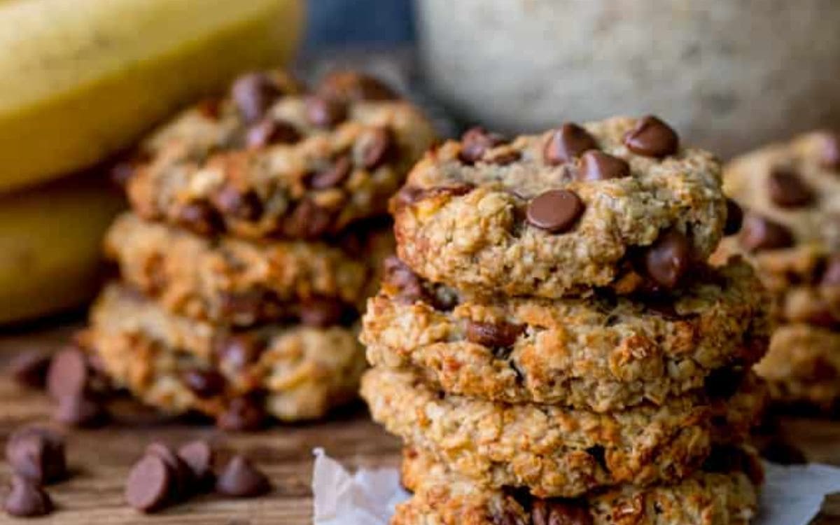 Receita de Cookie de Banana e Aveia na Airfryer