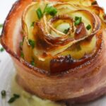 rosas de batata com bacon na airfryer