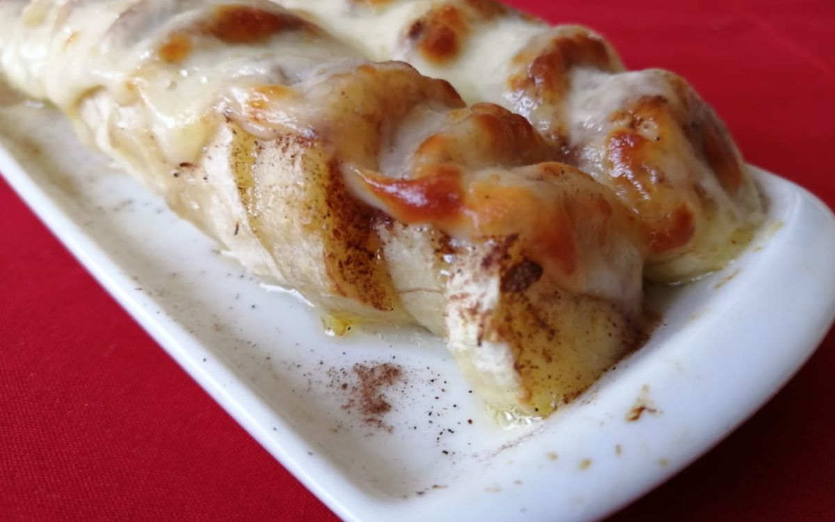 banana com queijo e canela na airfryer