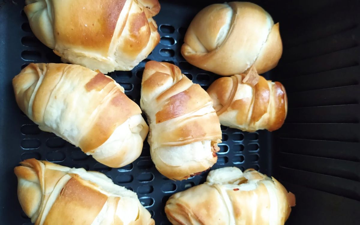 croissant congelado na airfryer