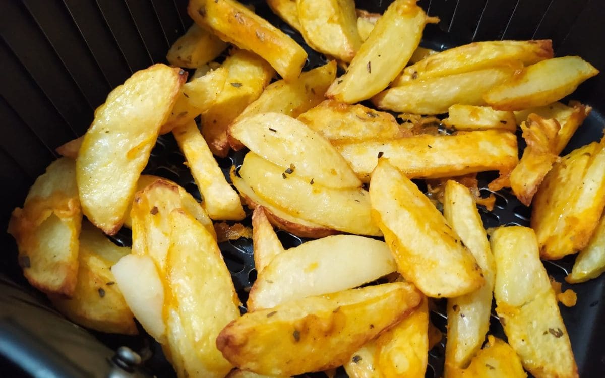 batata com amido de milho na airfryer