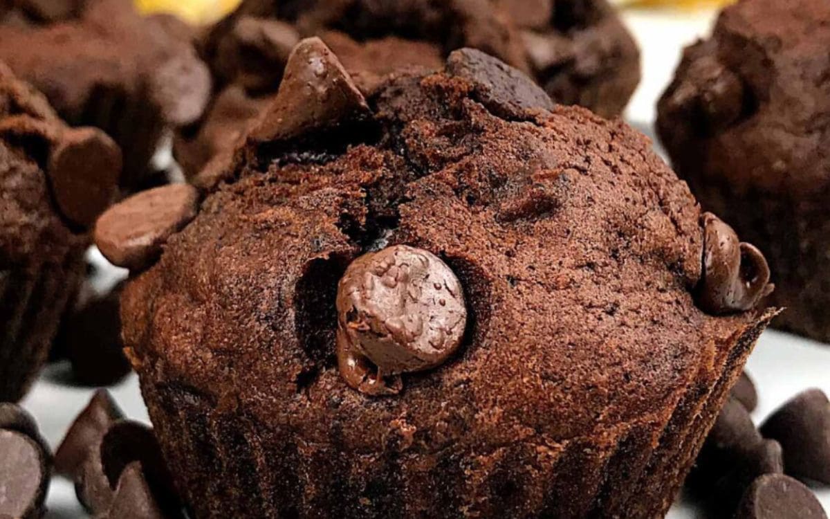 receita de cupcake de chocolate na airfryer