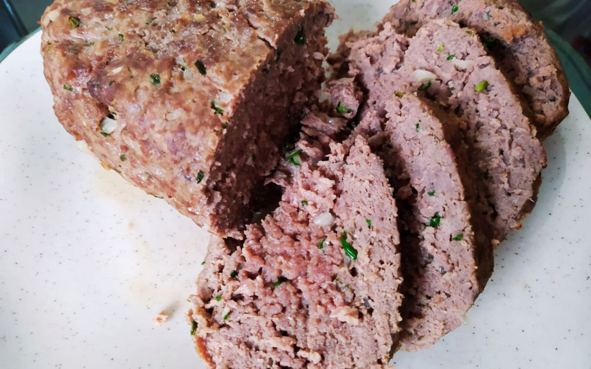 bolo de carne na airfryer