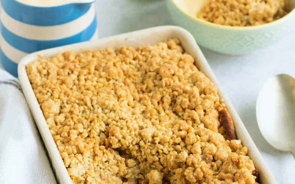 crumble de maçã na air fryer