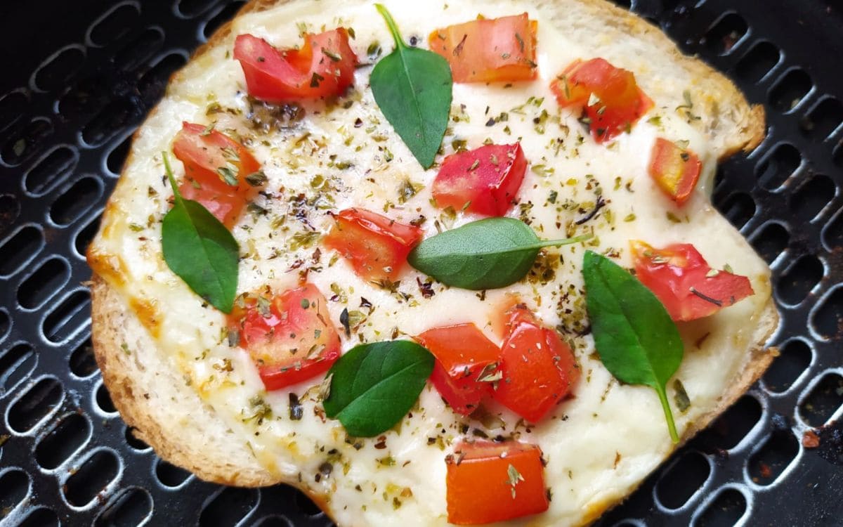 Como Fazer Pão Pizza de Marguerita na Airfryer