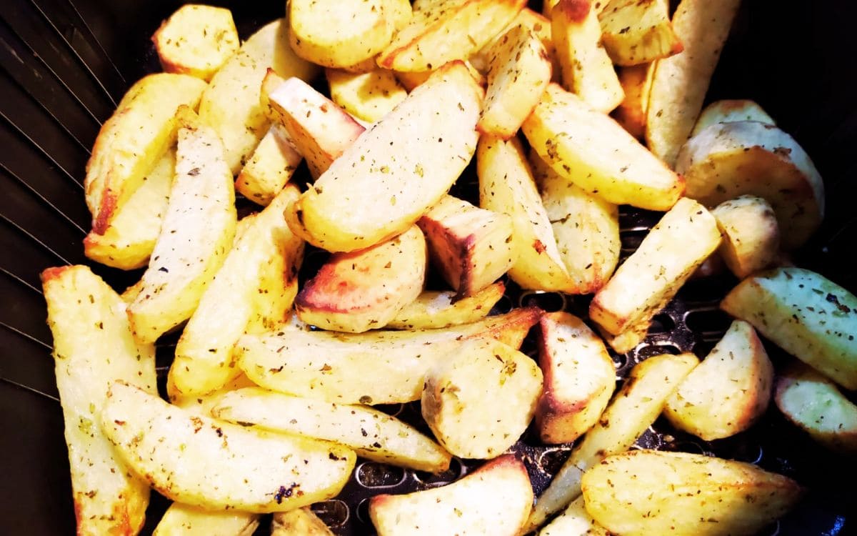 batata inglesa com batata doce na airfryer