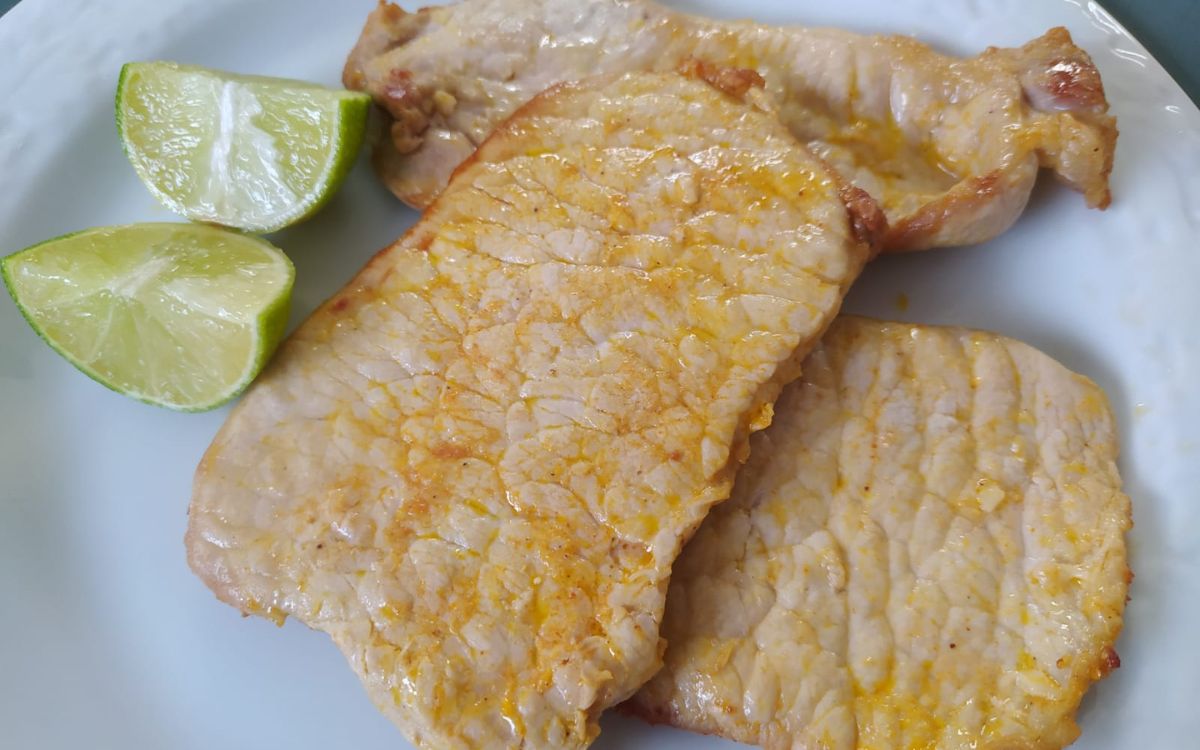 como fazer bife de lombo suino na airfryer