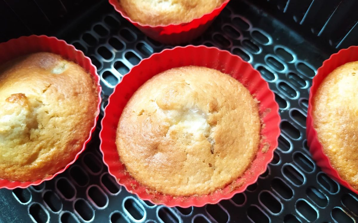 bolinho de banana simples na airfryer