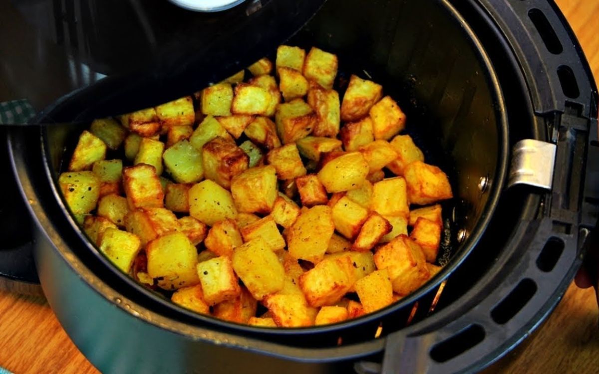 batatas assadas crocantes na airfryer