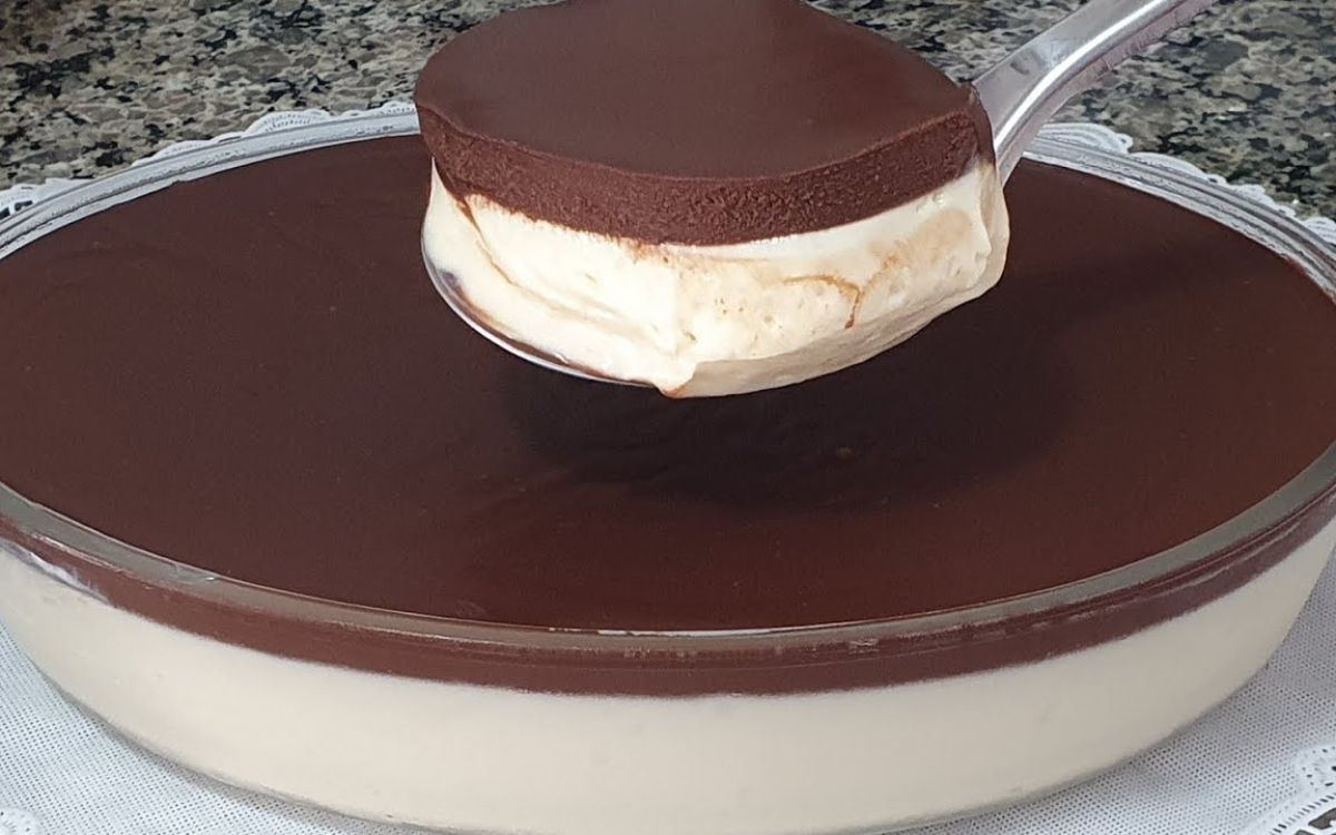 mousse de limão com chocolate