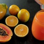 suco de laranja com mamão