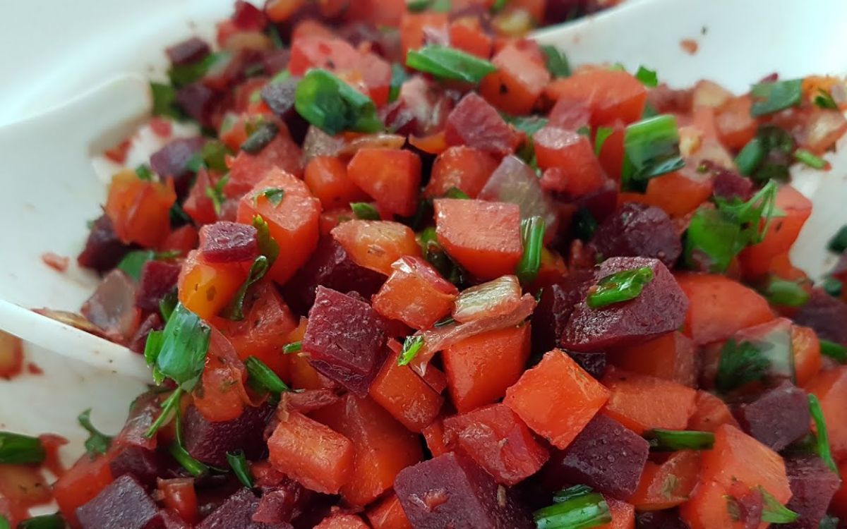 salada de beterraba com cenoura