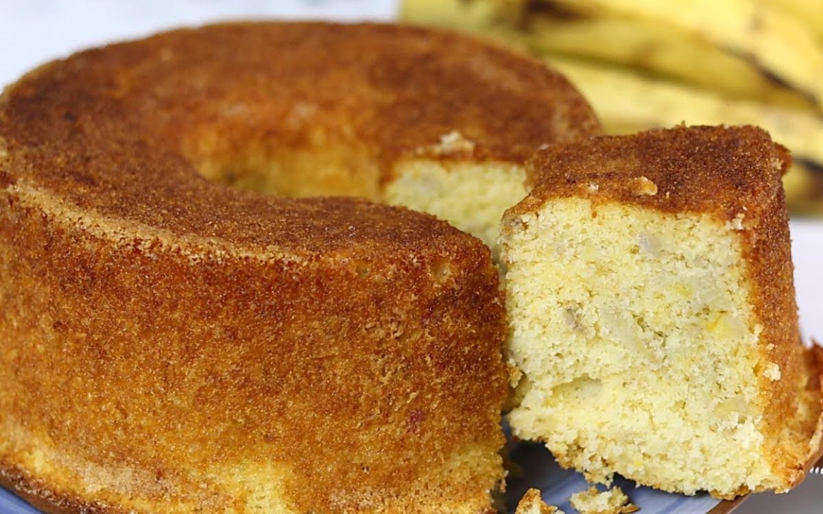  Bolo de Banana Fofinho