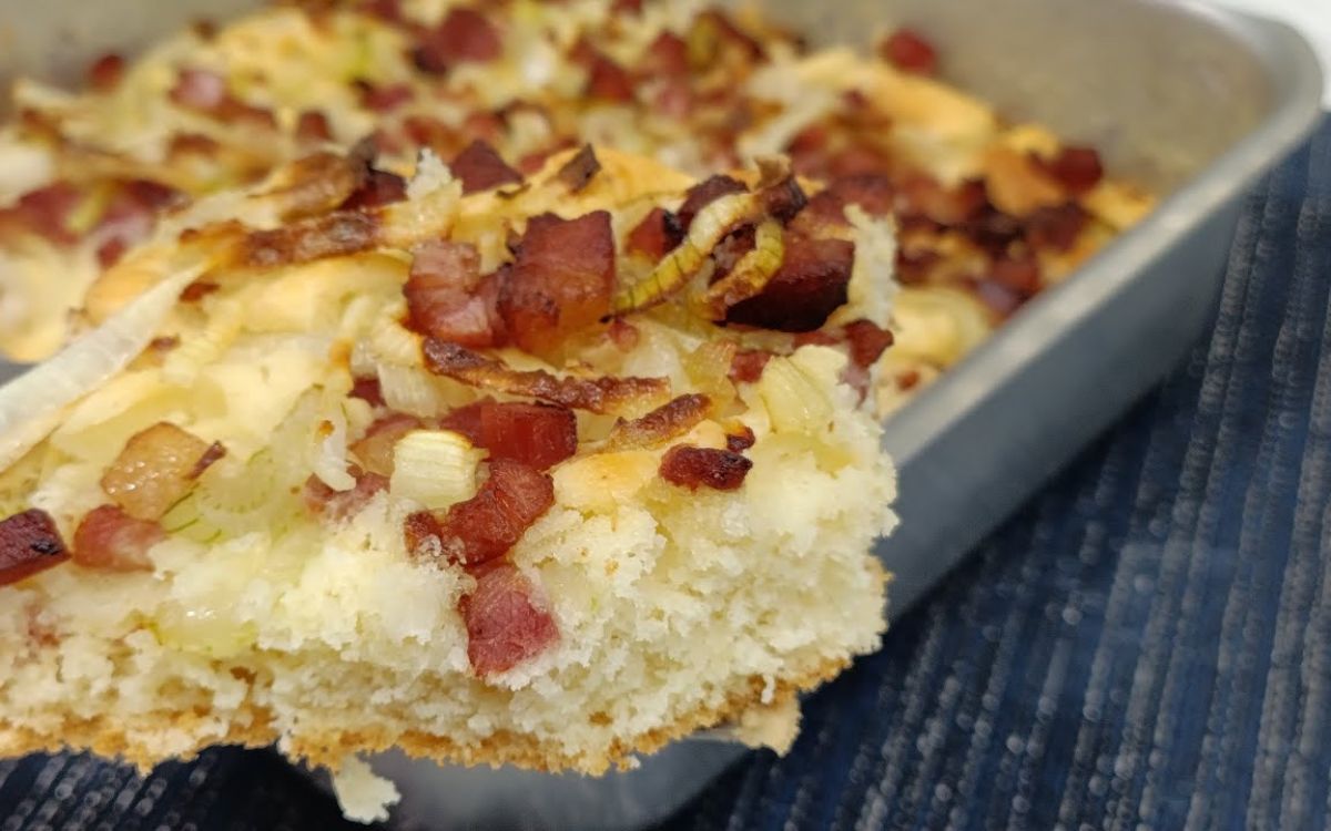 Torta de Cebola com Bacon